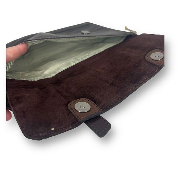 Spikes & Sparrow Dark Brown Buffalo Leather Tablet Case iPad Sleeve Bag 11x9.5 - Picture 5 of 11